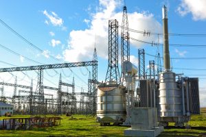 high-voltage-power-lines-with-blue-sky-clouds