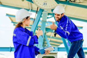technicians-workers-installing-solar-panels-solar-cell-farm